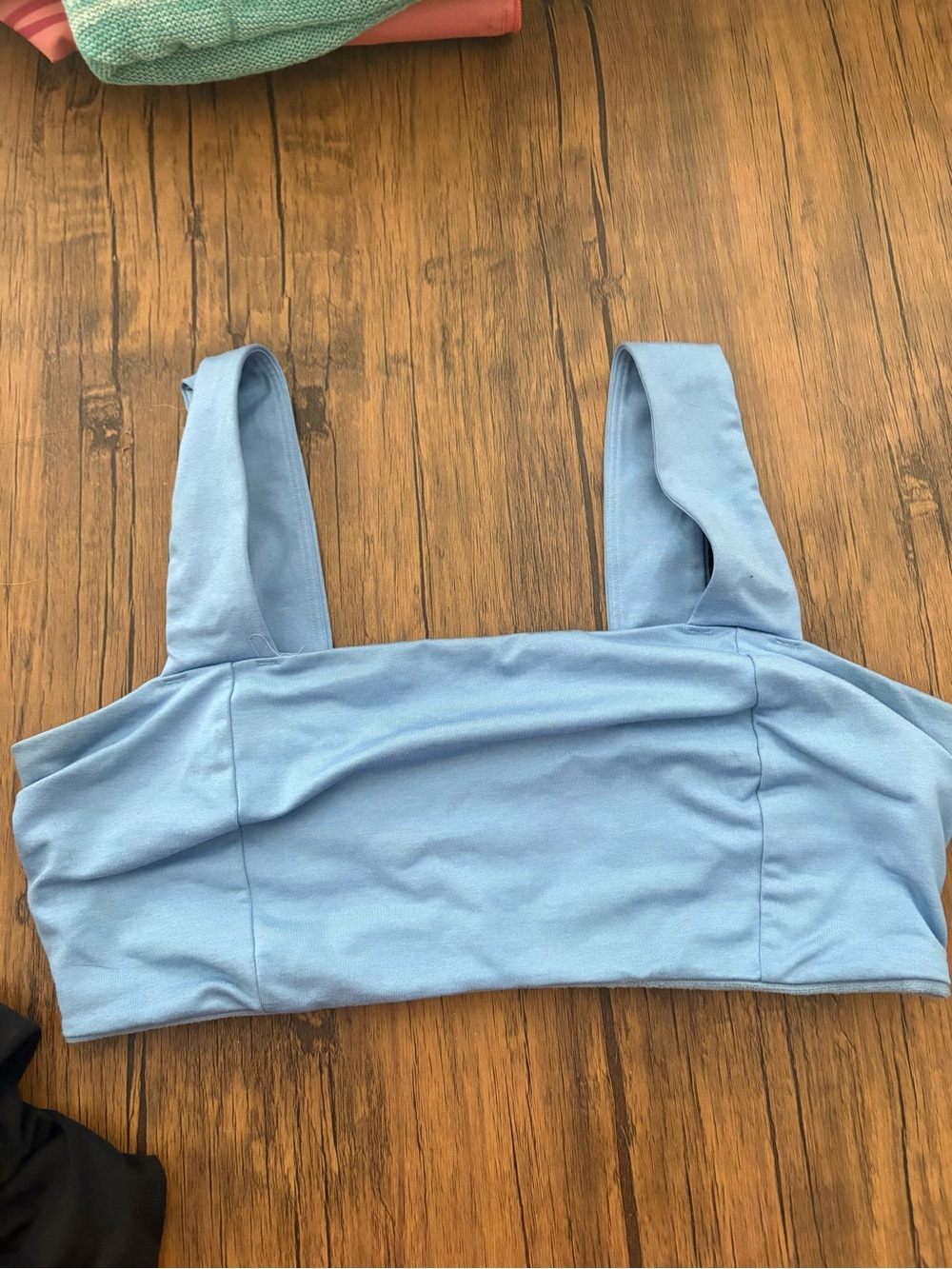 Old Navy Light Blue Square Neck Sports Bra
